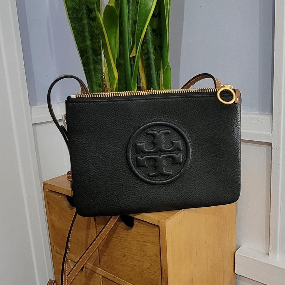 Tory Burch Perry Bombe Double-Zip Crossbody